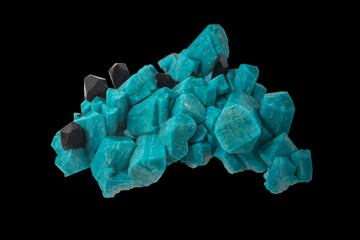Microcline amazonite with smoky quartz specimen