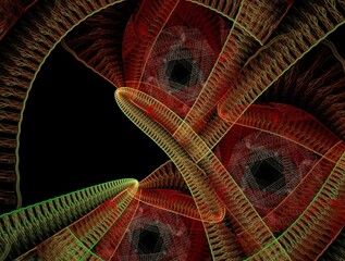 Imaginatory fractal abstract background Image