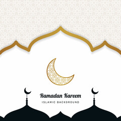 Obraz premium Beautiful ramadan kareem design. - Vector.