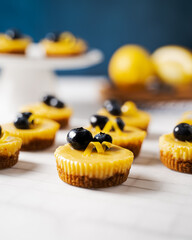 lemon blueberry tartlets
