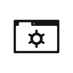 Webpage. Browser tab icon design isolated on white background. 