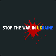 T-shirt poster vector design. Stop The War. Save Ukraine. I Stand With Ukraine. Solidarity with Ukraine. Ukrainian lives matter.