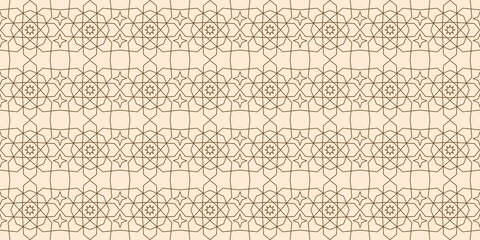 Seamless geometric ornamental vector pattern