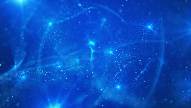 Elegant glitter blue particles is a spectacular motion graphics. It features blue particles in motion, use this for awards, evenings and shows, TV, movies, music videos, and other creative projects. 