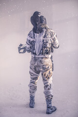 fighter with a crossbow and a raven