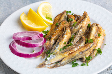 Fried Anchovies (Turkish Name: Hamsi Tava)