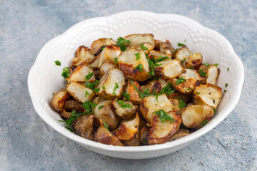 Homemade Roasted Jerusalem Artichoke Sunchokes with Garlic and Cheese