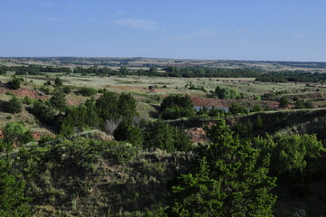 Fototapeta na wymiar gyp hills landscape