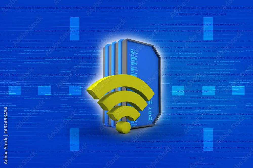 Poster 3d rendering high speed 16gb sd flash memory cards with wifi