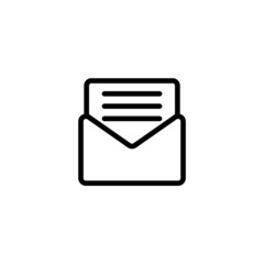 e-mail icon. incoming message symbol illustration.