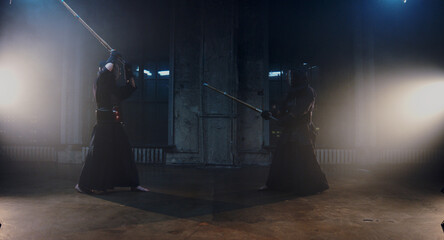 kendo duel, indoor fighters