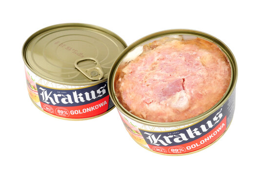 Krakus golonkowa canned cured Polish pork knuckle meat in a 300g tin