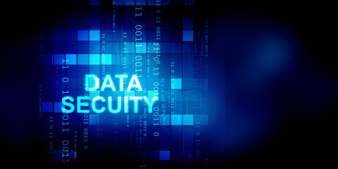 2d illustration data security concept