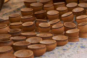 traditional mexican pottery, handmade