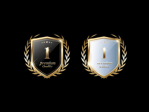 Luxury golden label and symbol