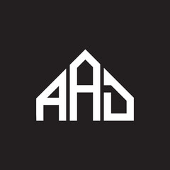AAD letter logo design on black background. AAD creative initials letter logo concept. AAD letter design. 
