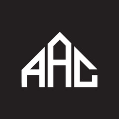 AAC letter logo design on black background. AAC creative initials letter logo concept. AAC letter design. 