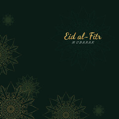 Eid mubarak celebratory illustration