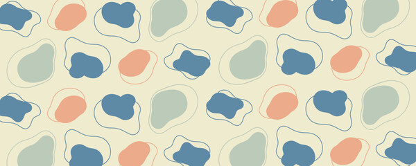 seamless pattern with free shapes