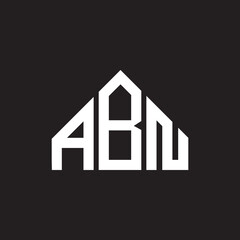 ABN letter logo design on black background. ABN creative initials letter logo concept. ABN letter design. 