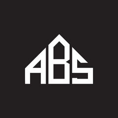 ABS letter logo design on black background. ABS creative initials letter logo concept. ABS letter design. 