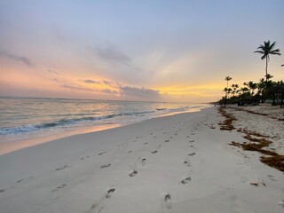 sunset at the beach