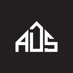 ADS letter logo design. ADS monogram initials letter logo concept. ADS letter design in black background.