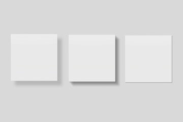 Blank Paper for Mockup. 3D Render.
