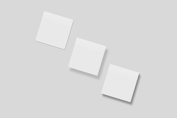 Blank Paper for Mockup. 3D Render.