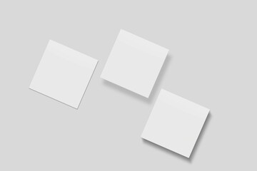 Blank Paper for Mockup. 3D Render.