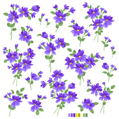 Abstract and impressive cute flower material,