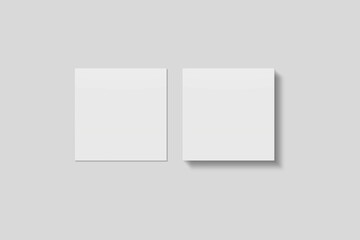 Blank Paper for Mockup. 3D Render.