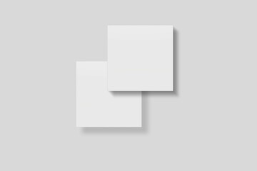 Blank Paper for Mockup. 3D Render.