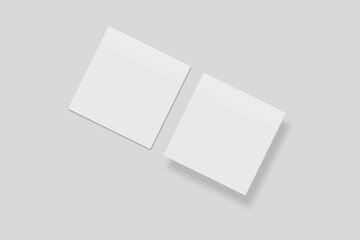 Blank Paper for Mockup. 3D Render.