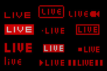 Live abstract geometric shape design for digital media.