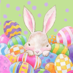 Happy Easter illustration Vector, Easter Day Background wallpaper, Easter Cartoon Drawing  Outline