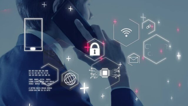 Metaverse cybersecurity cybercrime internet scam, businessman crypto currency investment digital network technology computer virus attack protection, identity privacy data hacking antivirus shield