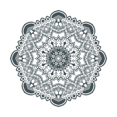 beautiful line art mandala design