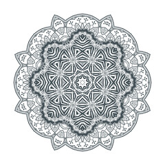 elegant line art mandala vector for design
