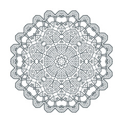 elegant line art mandala vector for design