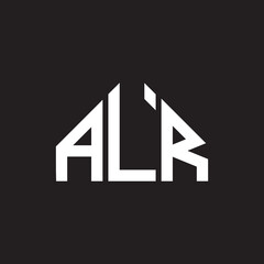 ALS letter logo design. ALS monogram initials letter logo concept. ALS letter design in black background.