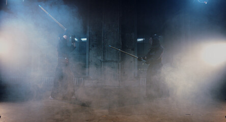 kendo duel, indoor fighters