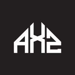 AXZ letter logo design. AXZ monogram initials letter logo concept. AXZ letter design in black background.