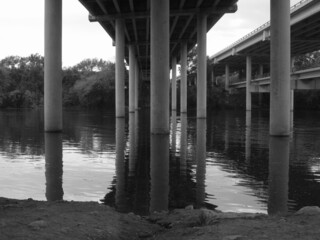 Under bridge