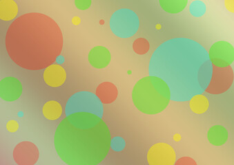 gradient background and abstract circles