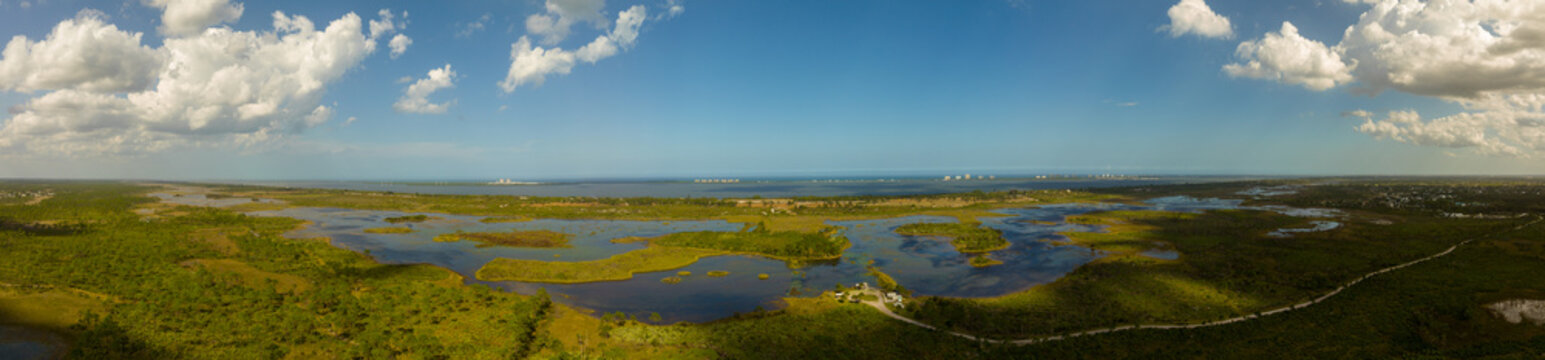 Aerial photo Savannas Preserve State Park Port St Lucie FL