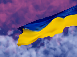 Pray for Ukraine, Ukraine flag praying concept vector illustration. Pray For Ukraine peace. Save Ukraine from russia.