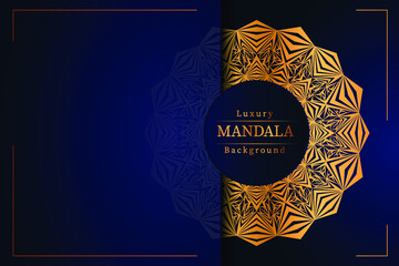 Luxury mandala background for print, poster, cover, brochure, arabic Islamic east style vector