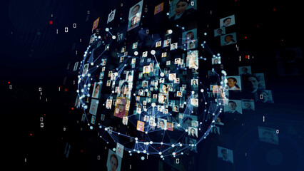 グローバルネットワーク　多国籍の人々