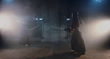 kendo duel, indoor fighters